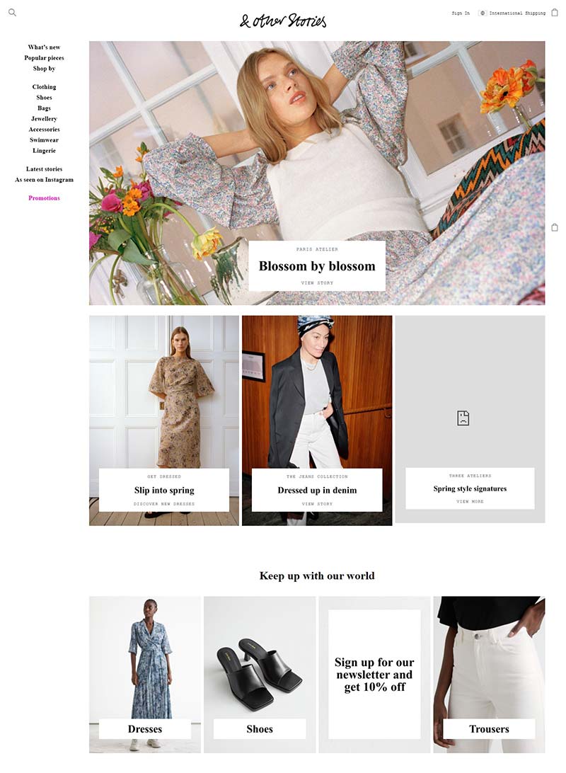 & Other Stories 英国精品女装品牌网站
