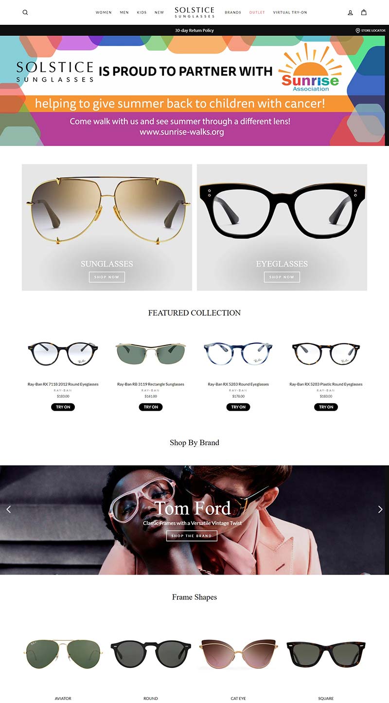 SOLSTICE sunglasses 美国品牌太阳镜购物网站