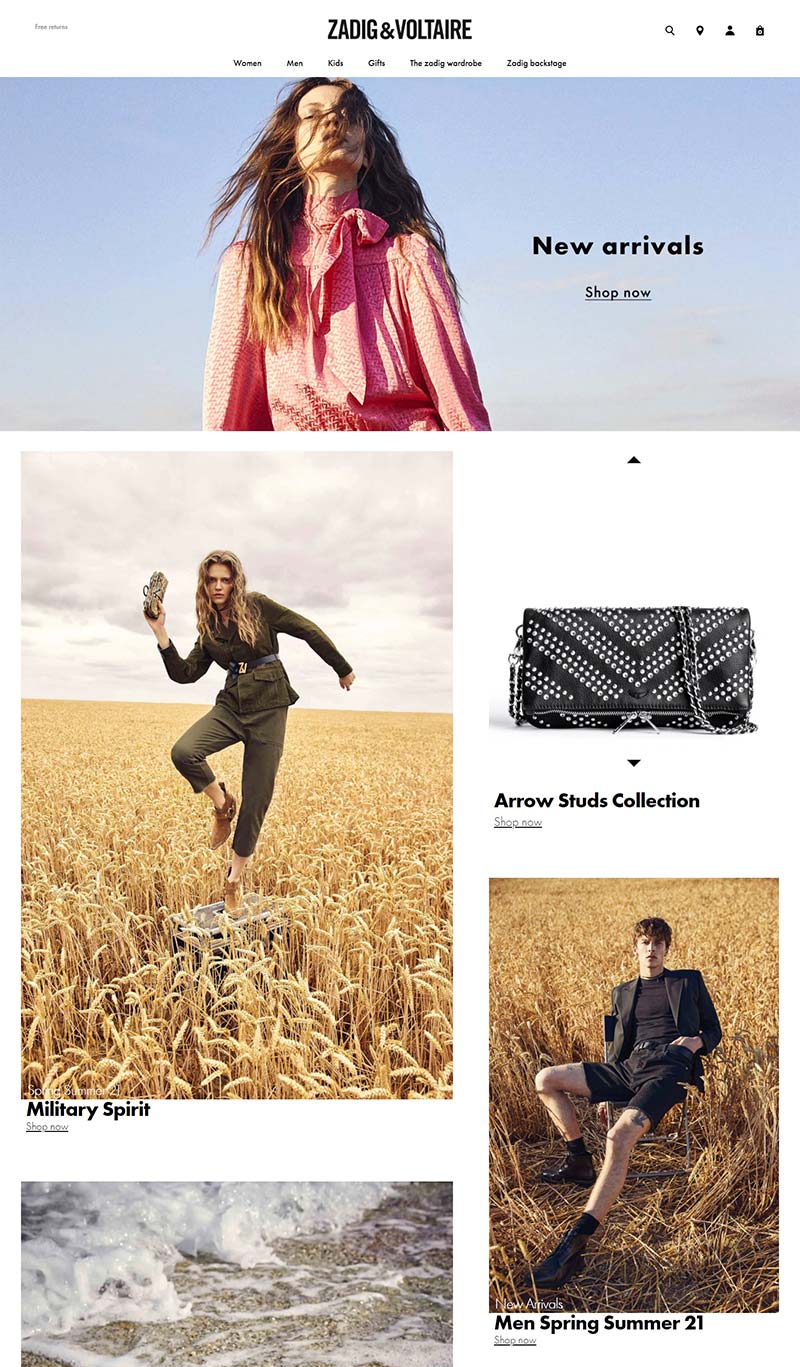 Zadig & Voltaire UK 法国奢侈品服饰英国官网