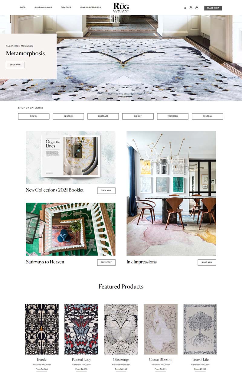 The Rug Company 英国手工地毯品牌购物网站