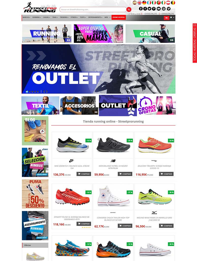 StreetProRunning 英国品牌运动鞋购物网站
