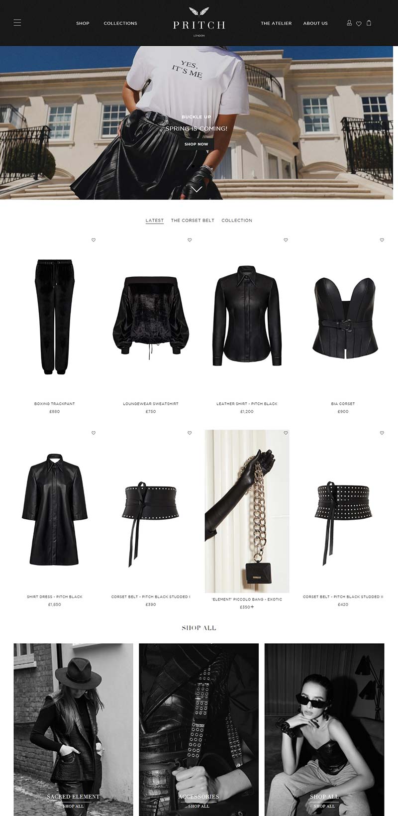 PRITCH London 英国皮具品牌购物网站