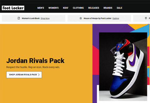 Foot Locker Official Website International Shopping URL & Shoe Size Chart