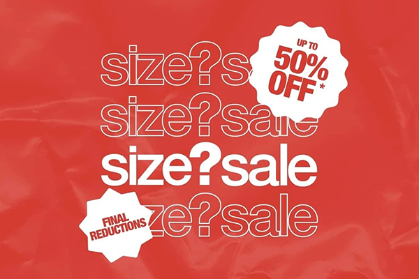 Size？英国官网甄选商品低至5折促销，满额免邮
