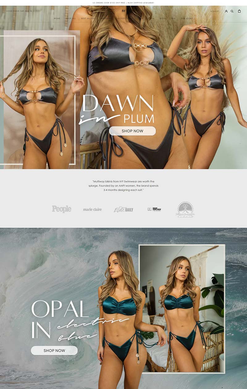 IVY Swimwear 美国奢华泳装配饰购物网站