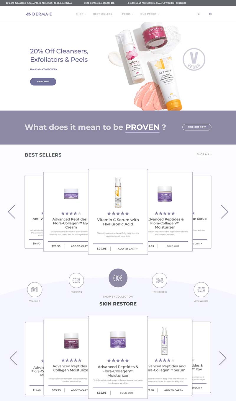 DERMAE US 美国纯素天然护肤品牌购物网站