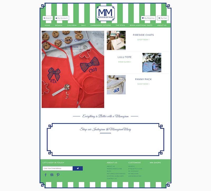 Monogram Mary 美国个性礼品定制购物网站