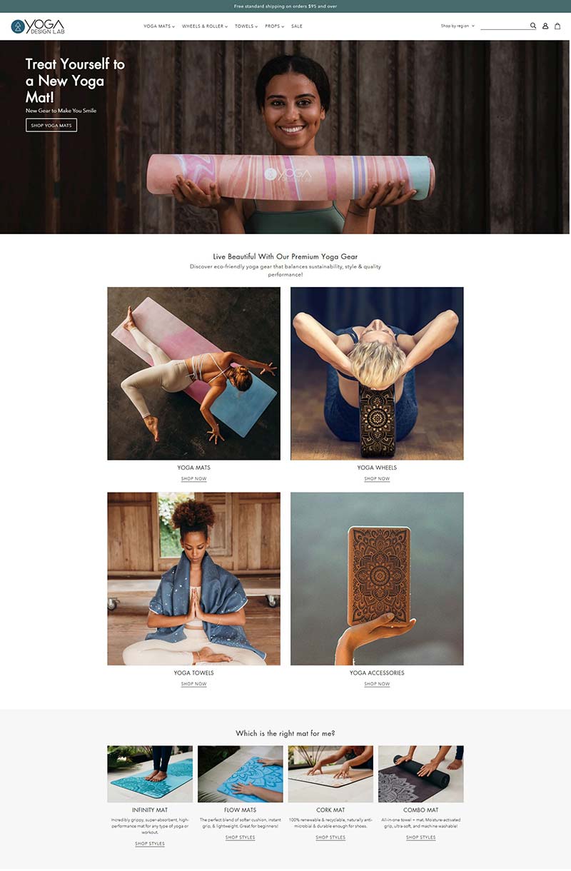 Yoga Design Lab 美国天然橡胶瑜伽垫购物网站