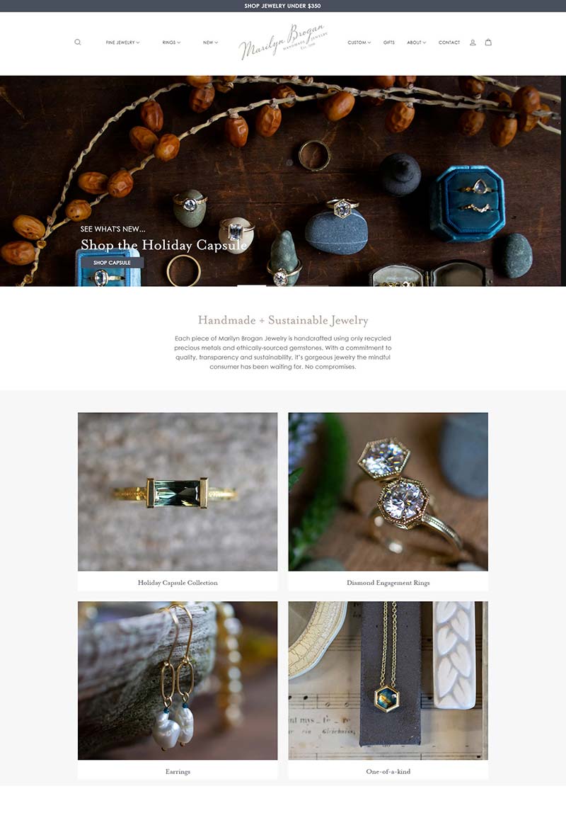 Marilyn Brogan Jewelry 美国手工珠宝饰品购物网站