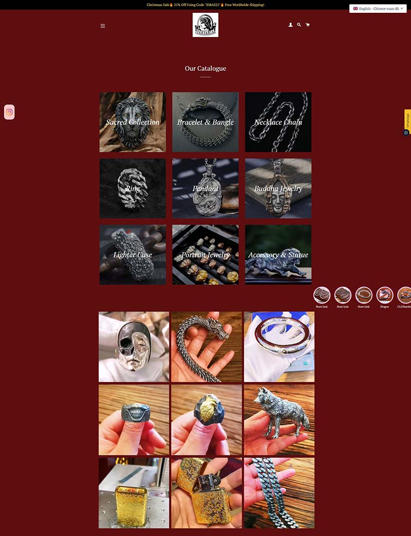 Tartaria Jewelry 美国银质工匠首饰购物网站