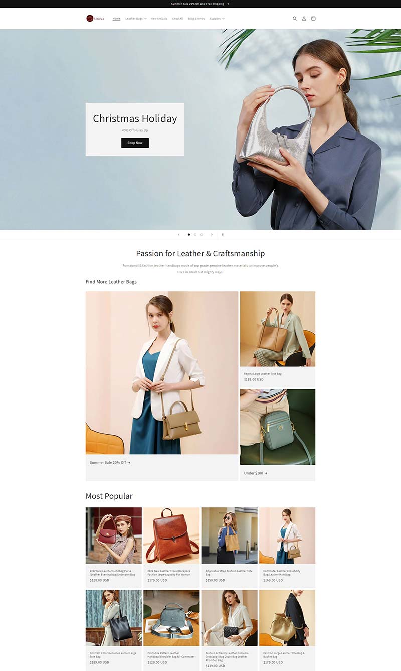 Regina leather purse 香港手工皮包品牌购物网站