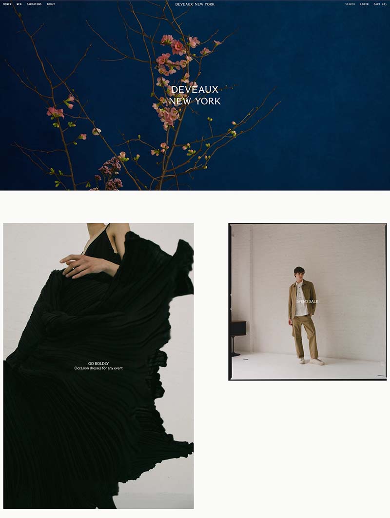 DEVEAUX NEW YORK 美国奢华服饰品牌购物网站
