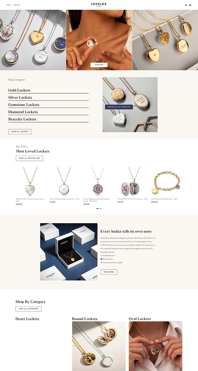  LOVELOX London 英国定制珠宝礼品购物网站