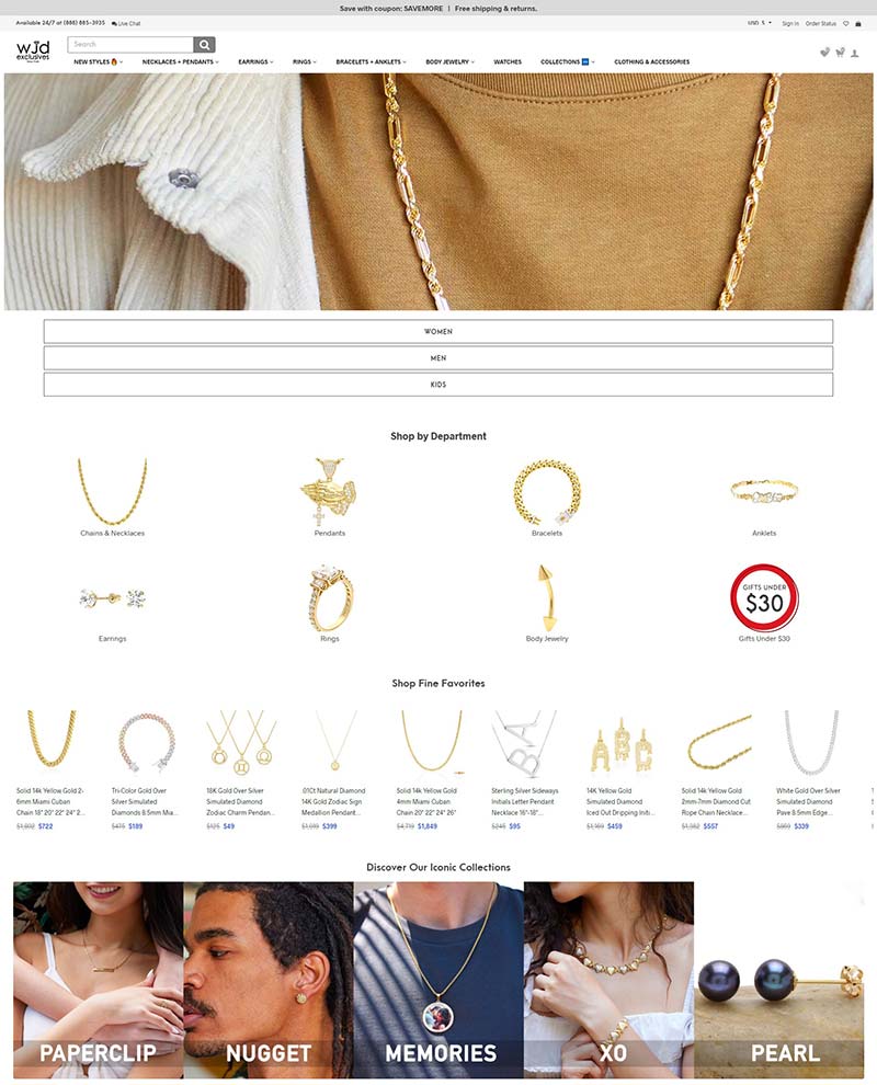 WJD Exclusives 美国高级珠宝品牌购物网站