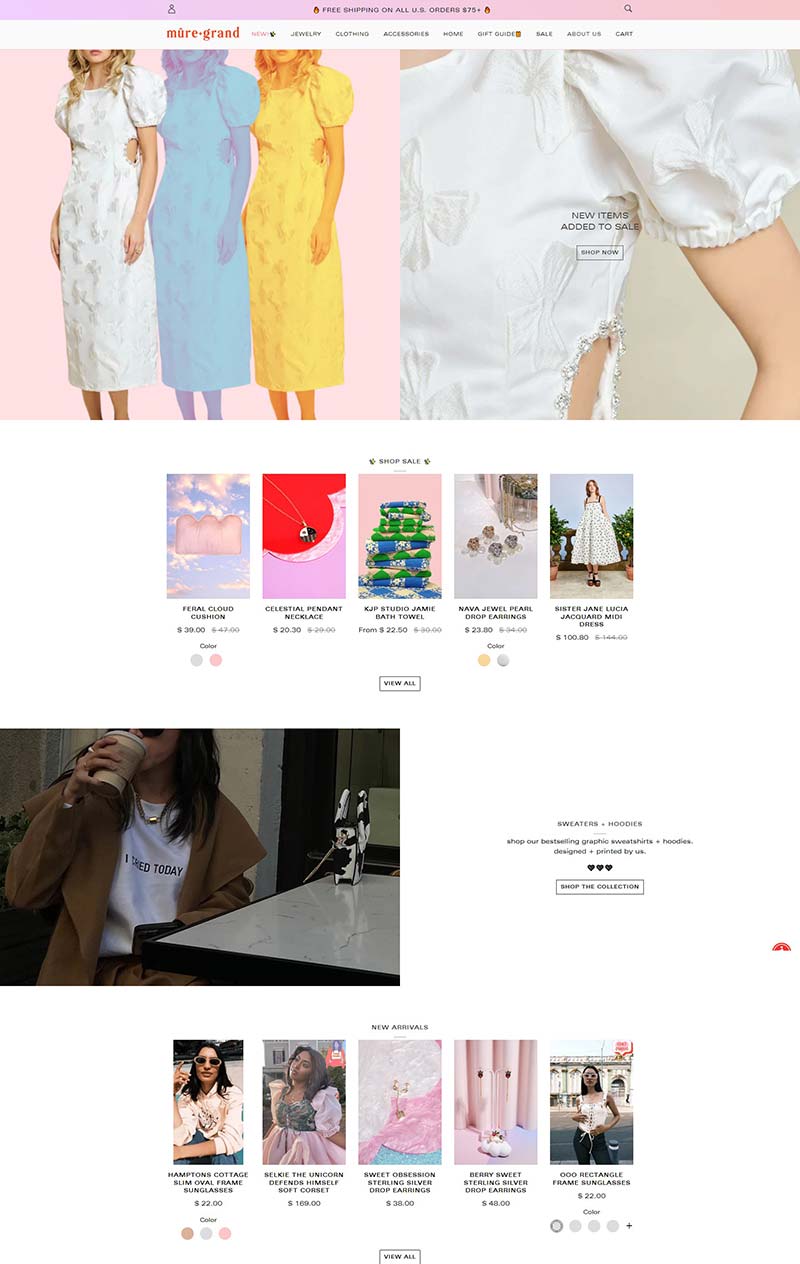 Mure and Grand 美国珠宝服装配饰购物网站