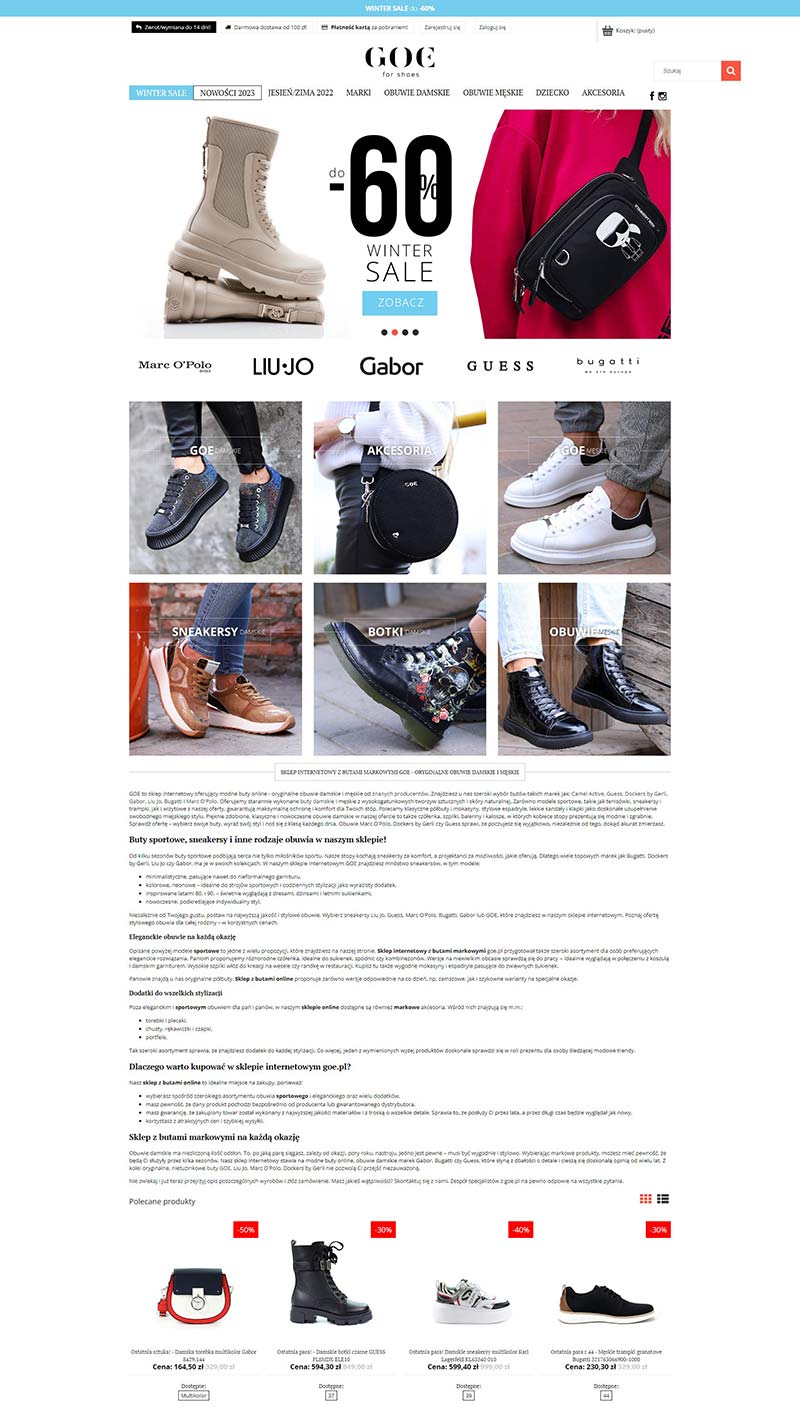 Goe.pl 波兰时尚品牌鞋履购物网站