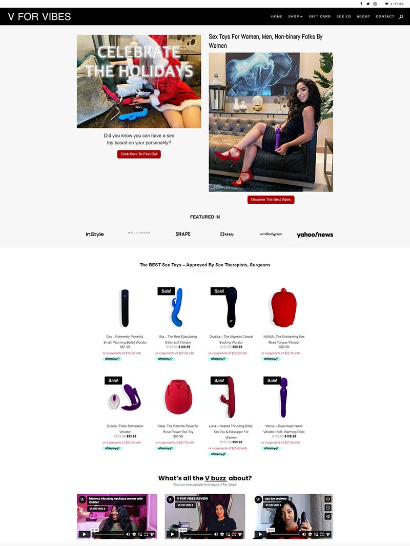 V For Vibes 美国成人情趣玩具购物网站