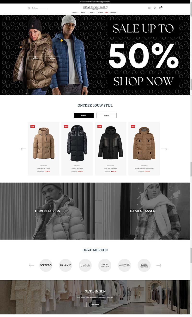 Cramers van Asten 荷兰奢华服饰品牌购物网站