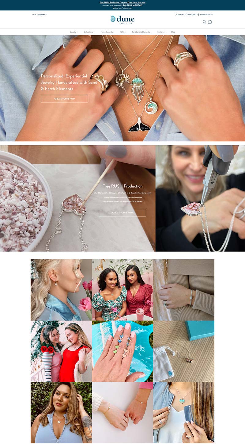 Dune Jewelry 美国手工旅行饰品购物网站