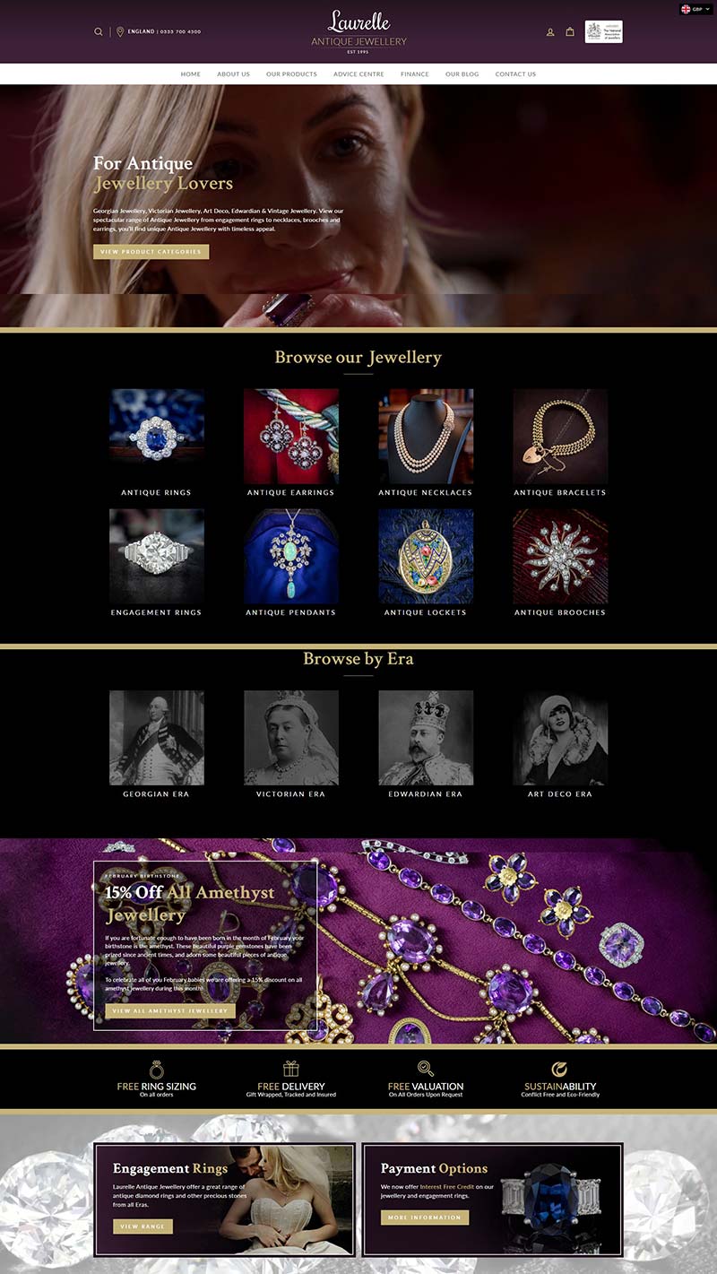 Laurelle Antique Jewellery 英国古董珠宝预定网站