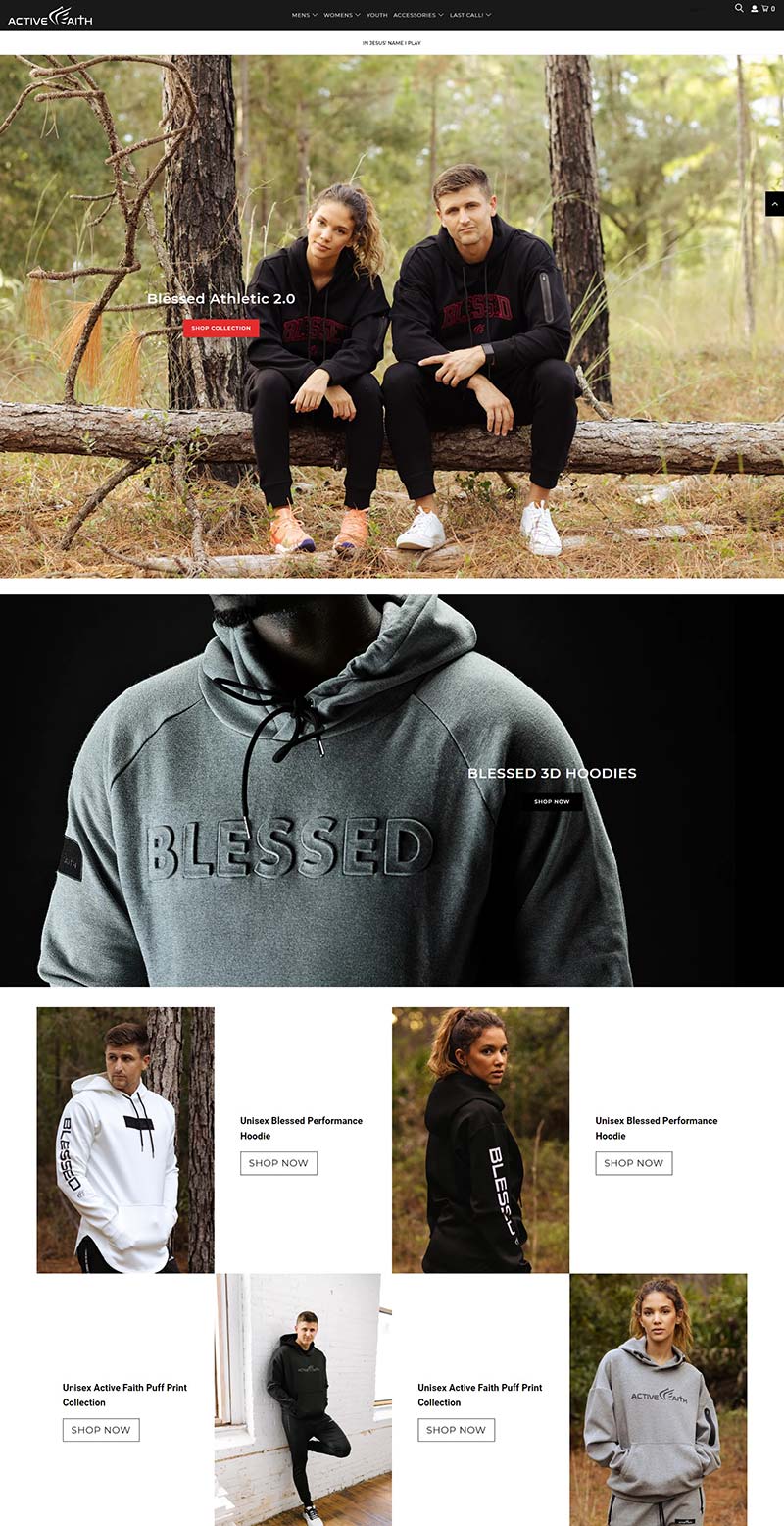 ACTIVE FAITH SPORTS 美国运动服装专营网站