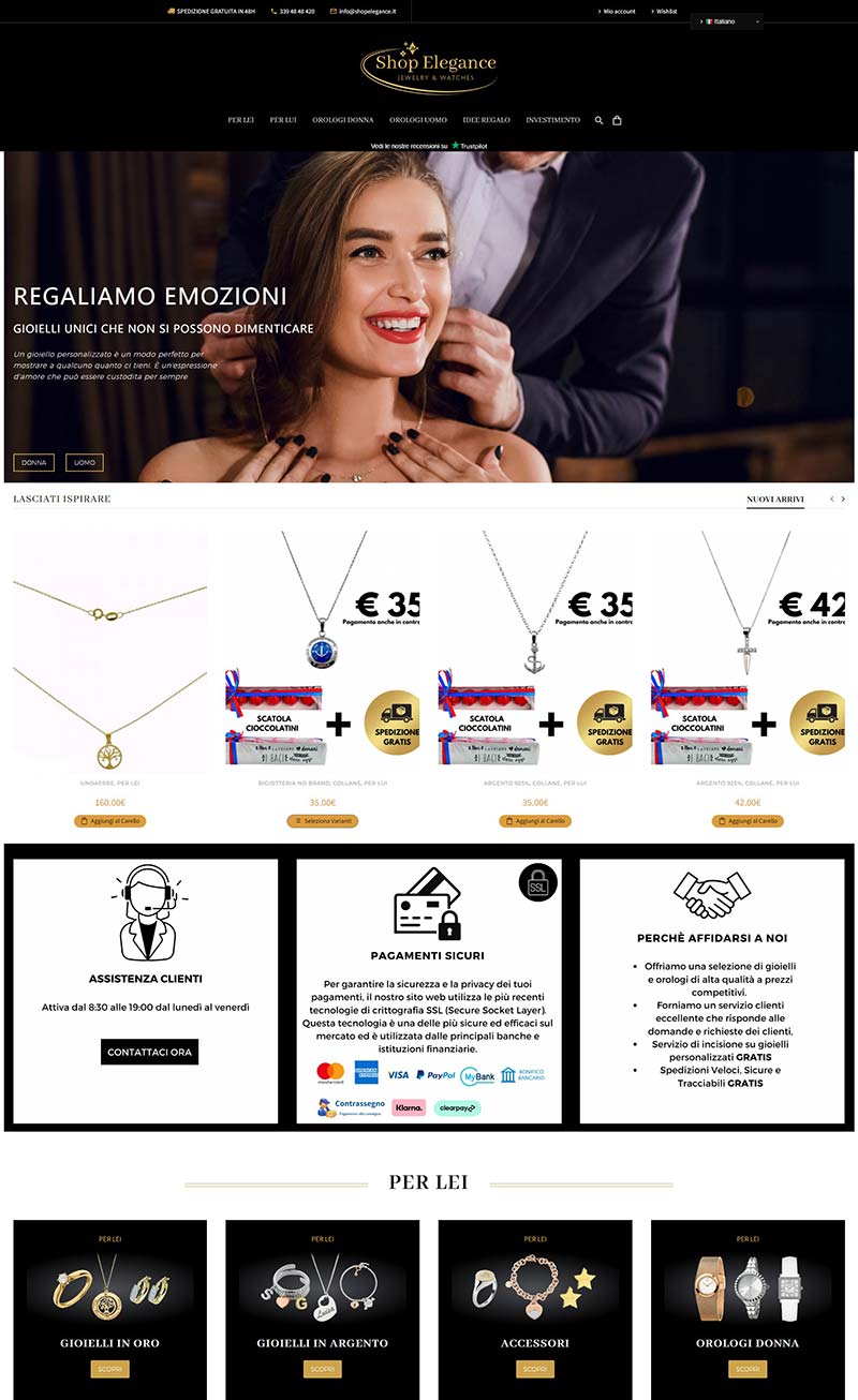 Shop Elegance 意大利珠宝配饰购物网站