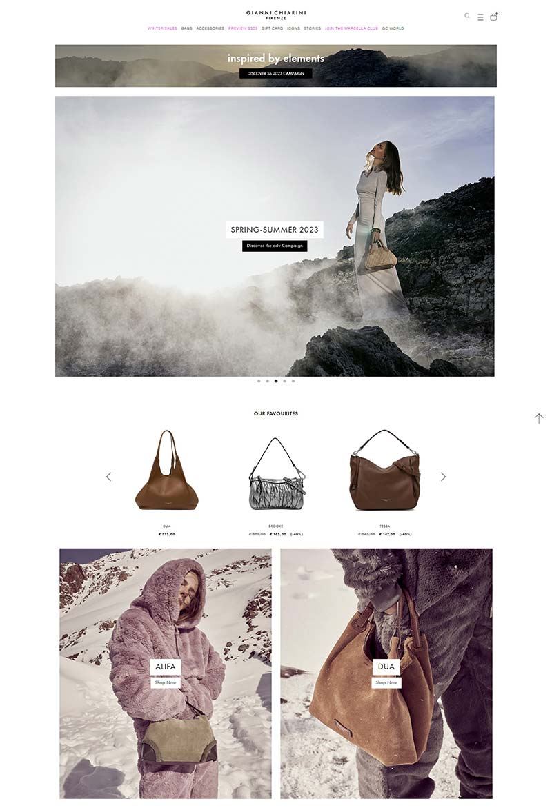 Gianni Chiarini 意大利手工皮革包包购物网站