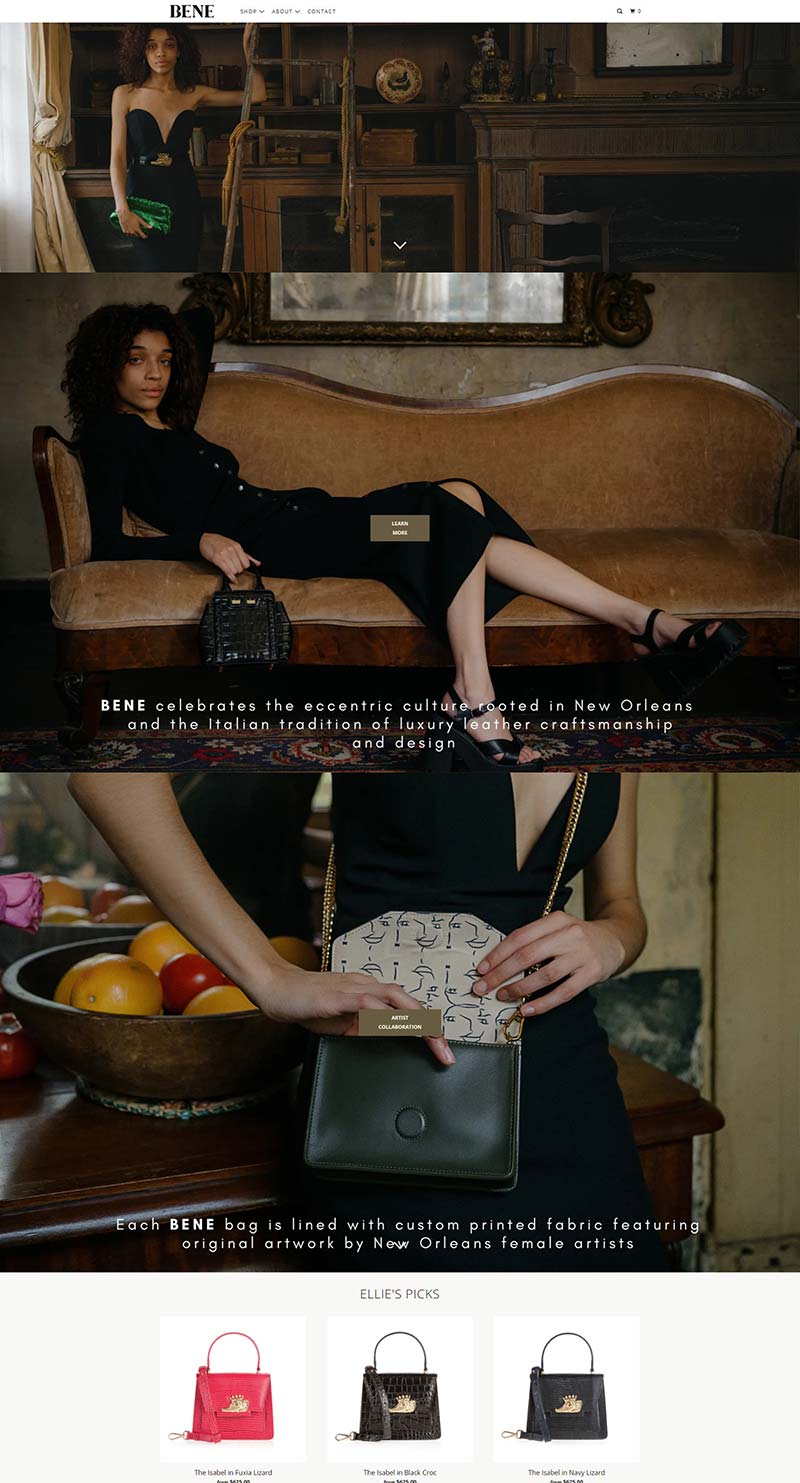 BENE Handbags 美国奢华手袋配饰品牌购物网站
