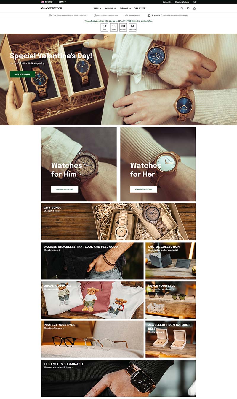 WoodWatch 德国木制手表品牌购物网站