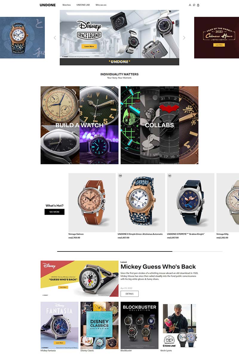 UNDONE Watches 英国专业手表定制网站