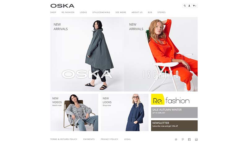 OSKA UK 德国时尚服饰品牌英国官网