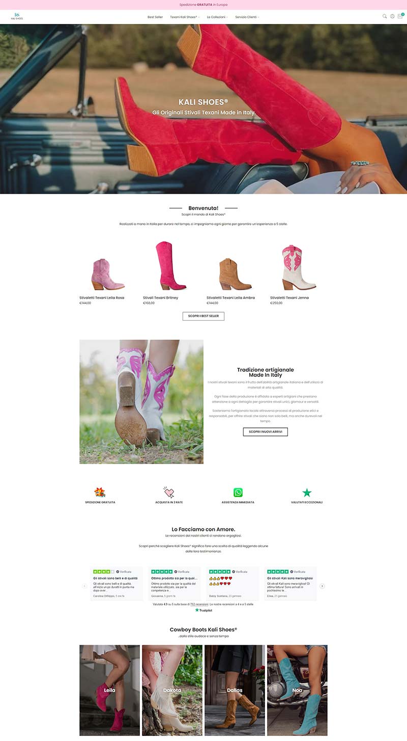 Kali Shoes 意大利手工鞋履品牌购物网站