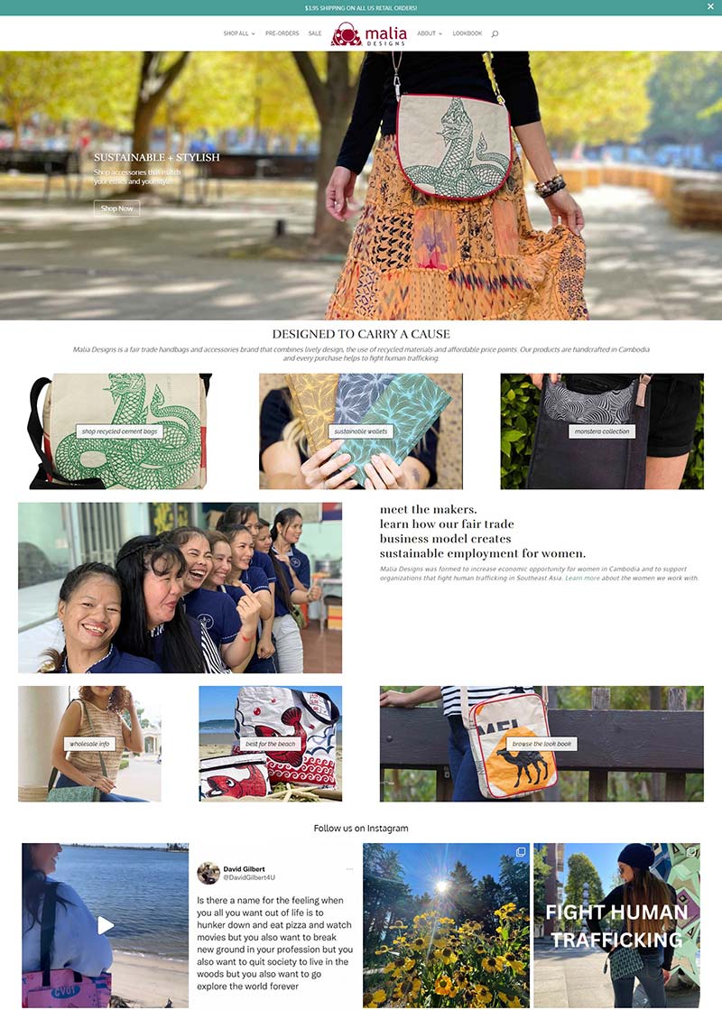 Malia Designs 美国手工风格配饰购物网站