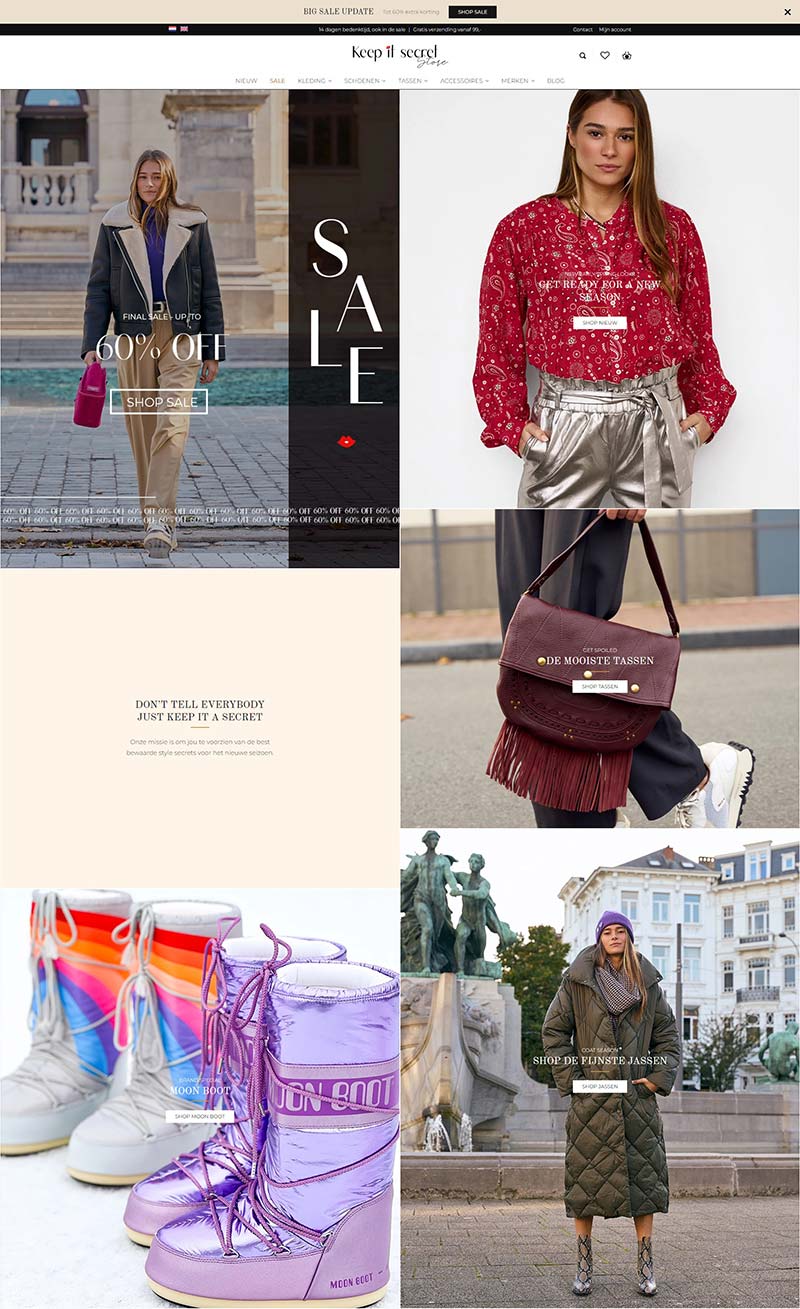 Keep it Secret Store 荷兰时尚鞋服品牌购物网站