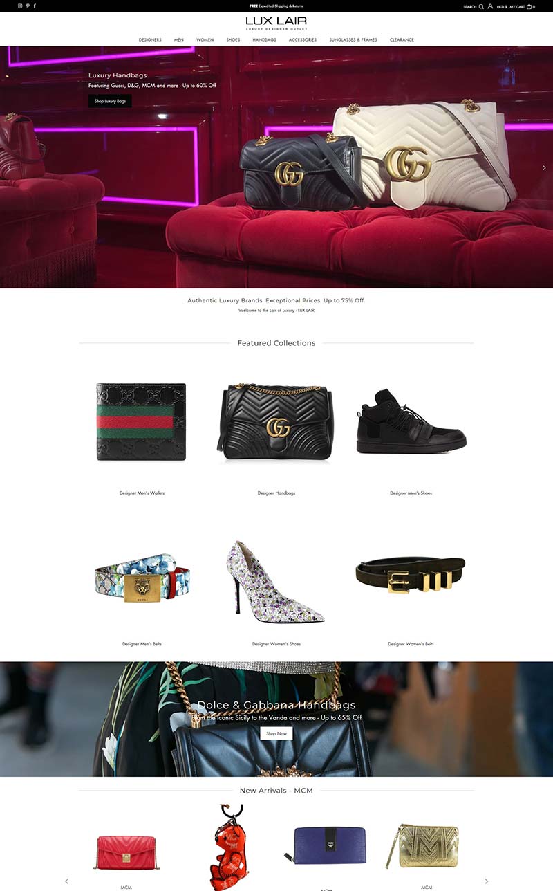 LUX LAIR 美国设计师时装在线购物网站