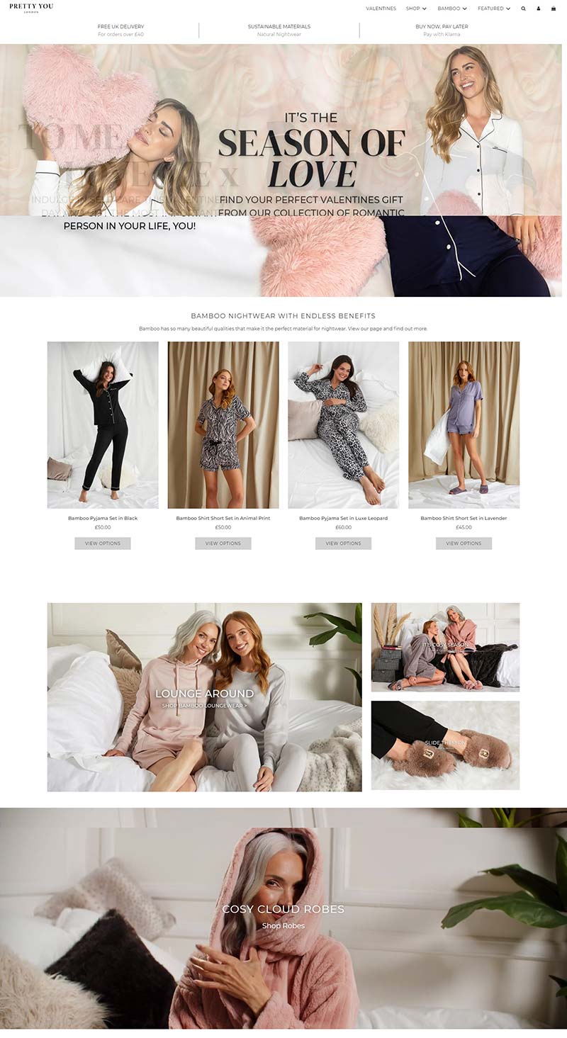 Pretty You London 英国居家生活服饰购物网站