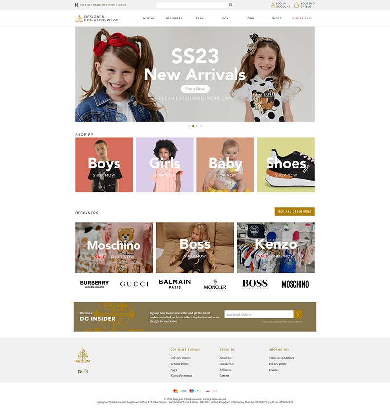 Designer Childrenswear 英国设计师童装品牌购物网站