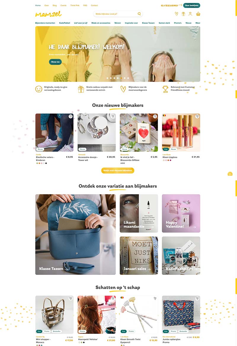 Mamzel 荷兰时尚生活产品购物网站