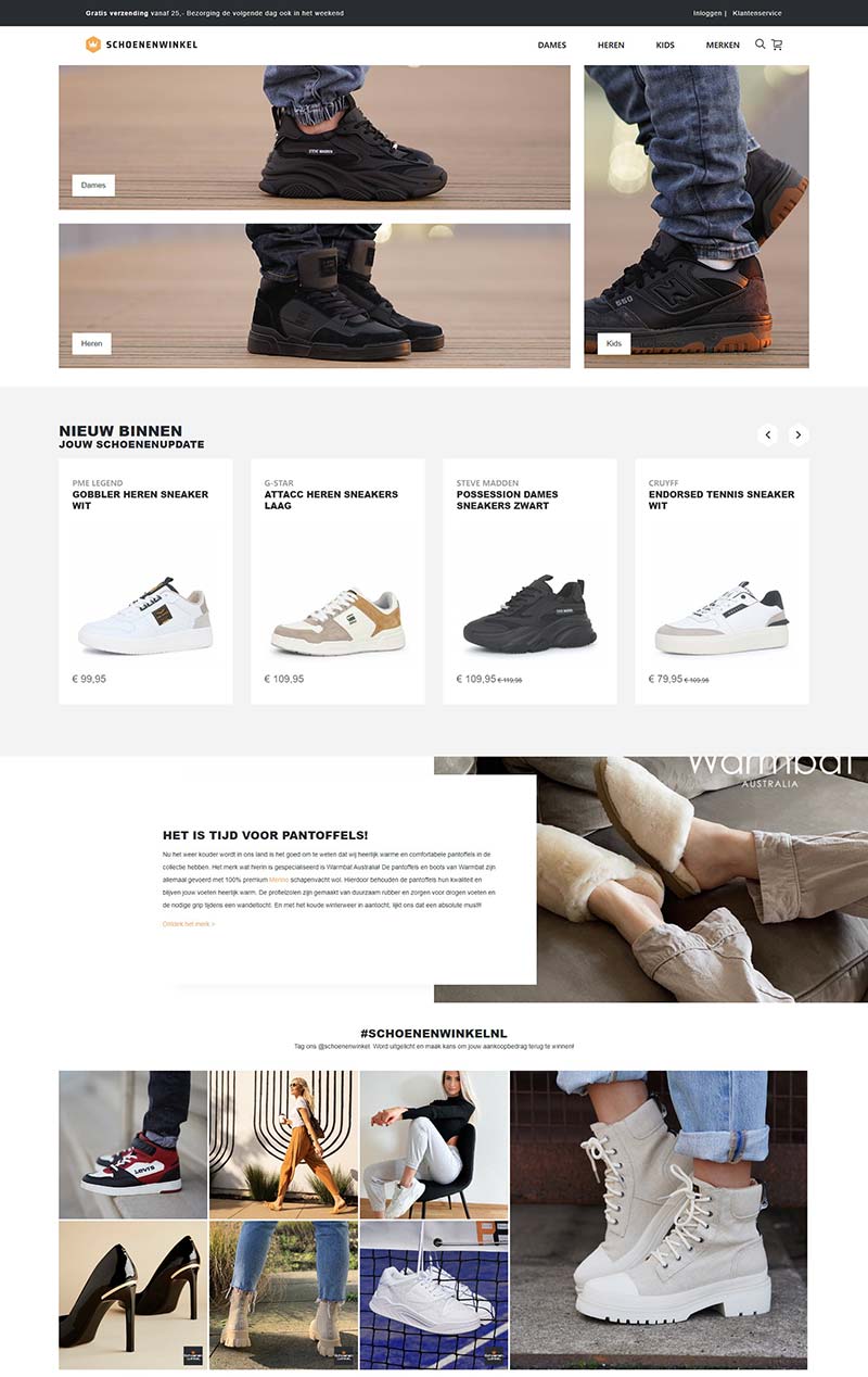 Schoenenwinkel.nl 荷兰时尚平价鞋履购物网站