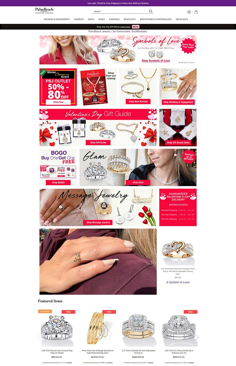 Palm Beach Jewelry 美国钻石珠宝配饰购物网站