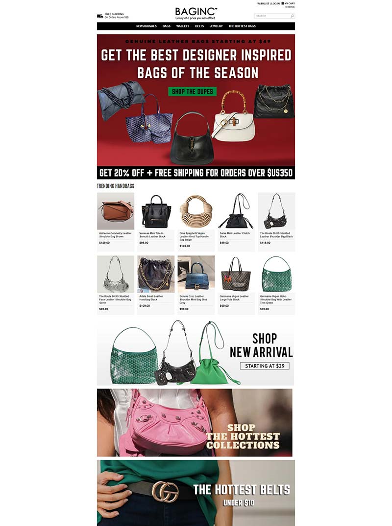 Bag Inc 美国折扣手袋包包购物网站
