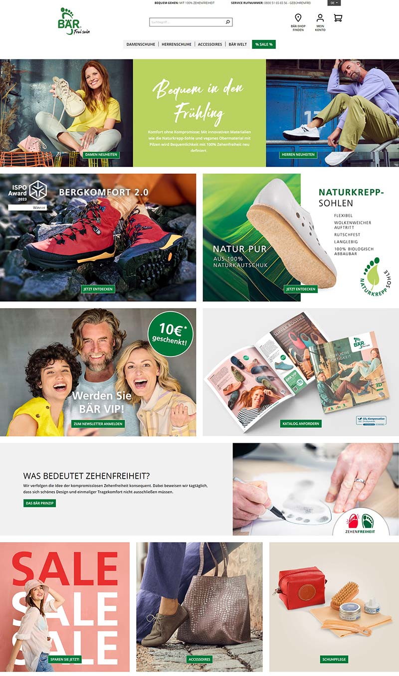 Bär Schuhe 德国舒适鞋履品牌购物网站