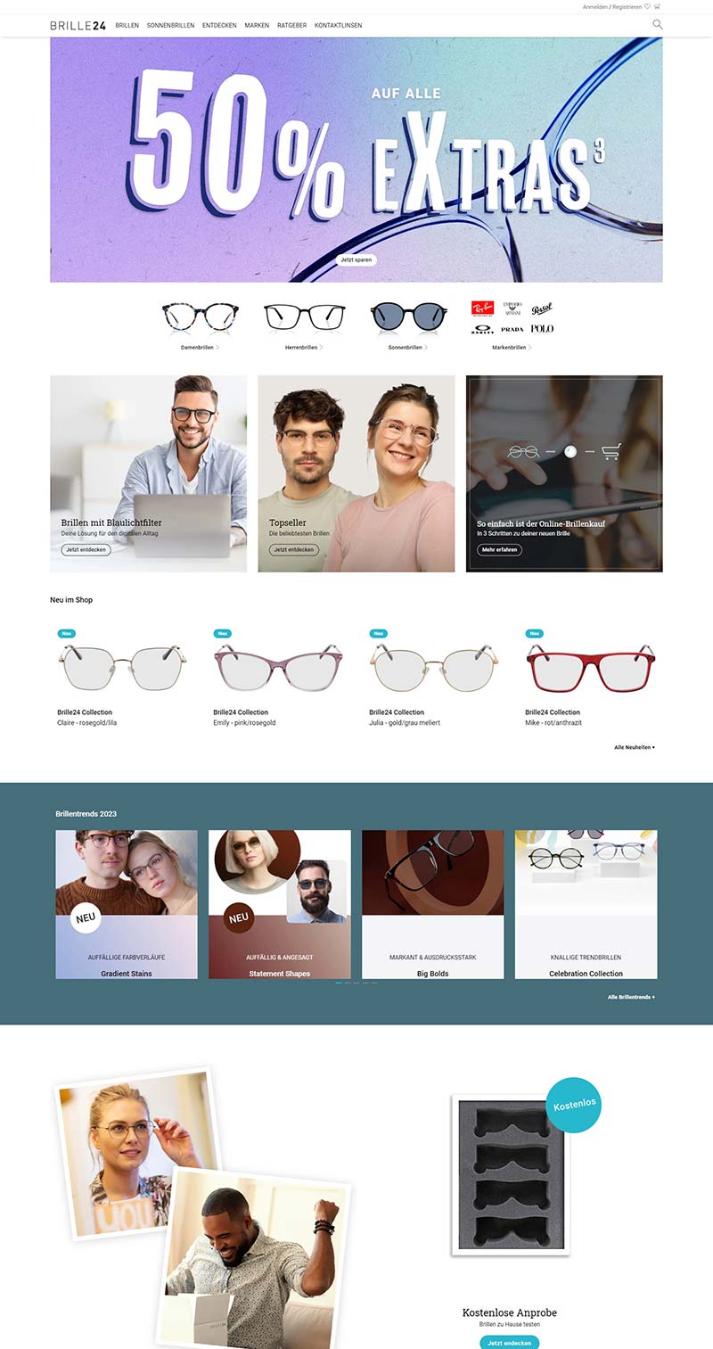 Brille24 德国时尚品牌眼镜购物网站