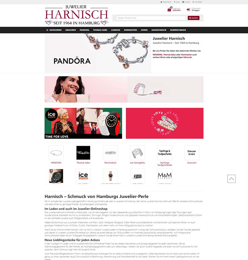 Juwelier Harnisch 德国知名珠宝配饰品牌购物网站