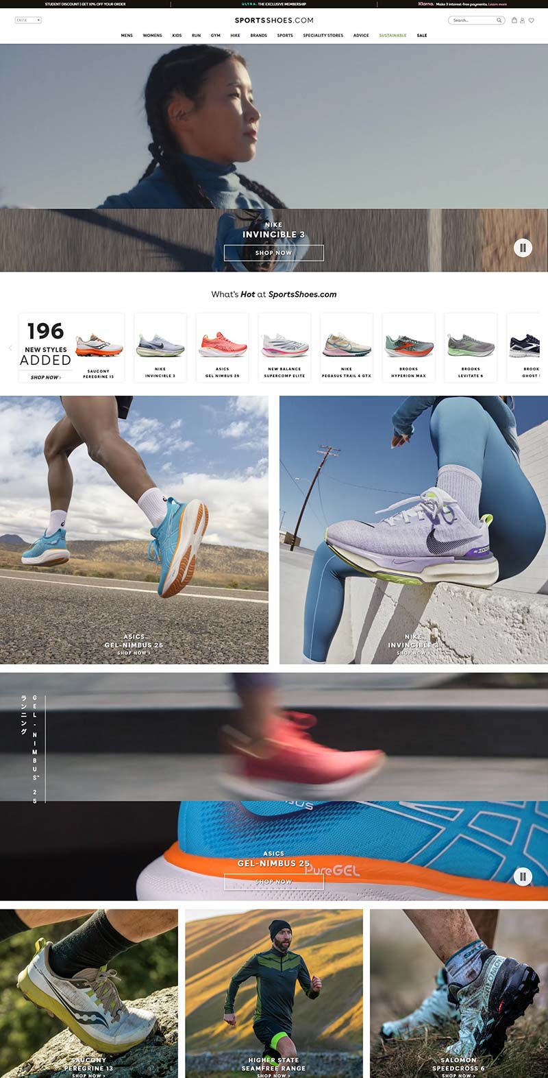 SportsShoes 英国运动鞋服品牌购物网站