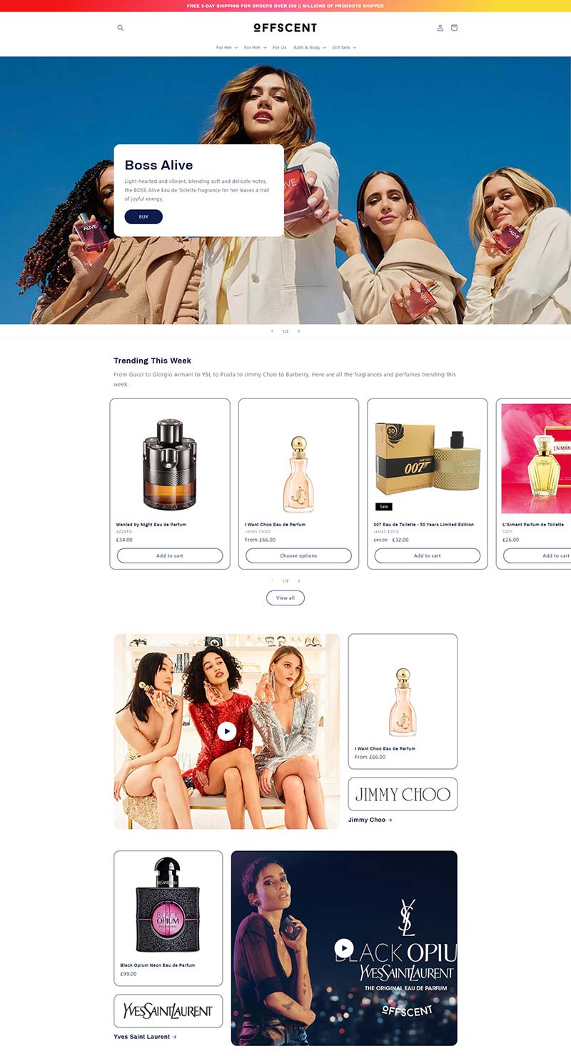 OFFSCENT 英国香水美容品牌购物网站