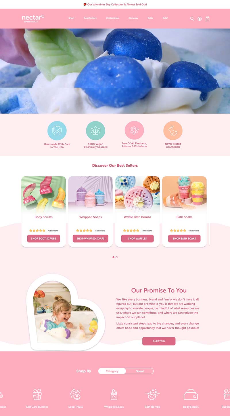 Nectar Bath Treats 美国个性沐浴产品购物网站