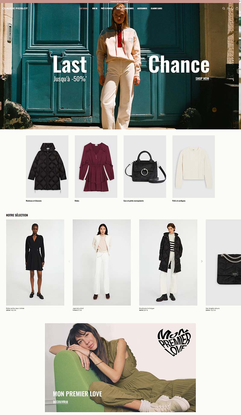 Claudie Pierlot FR 法国奢华女装品牌购物网站