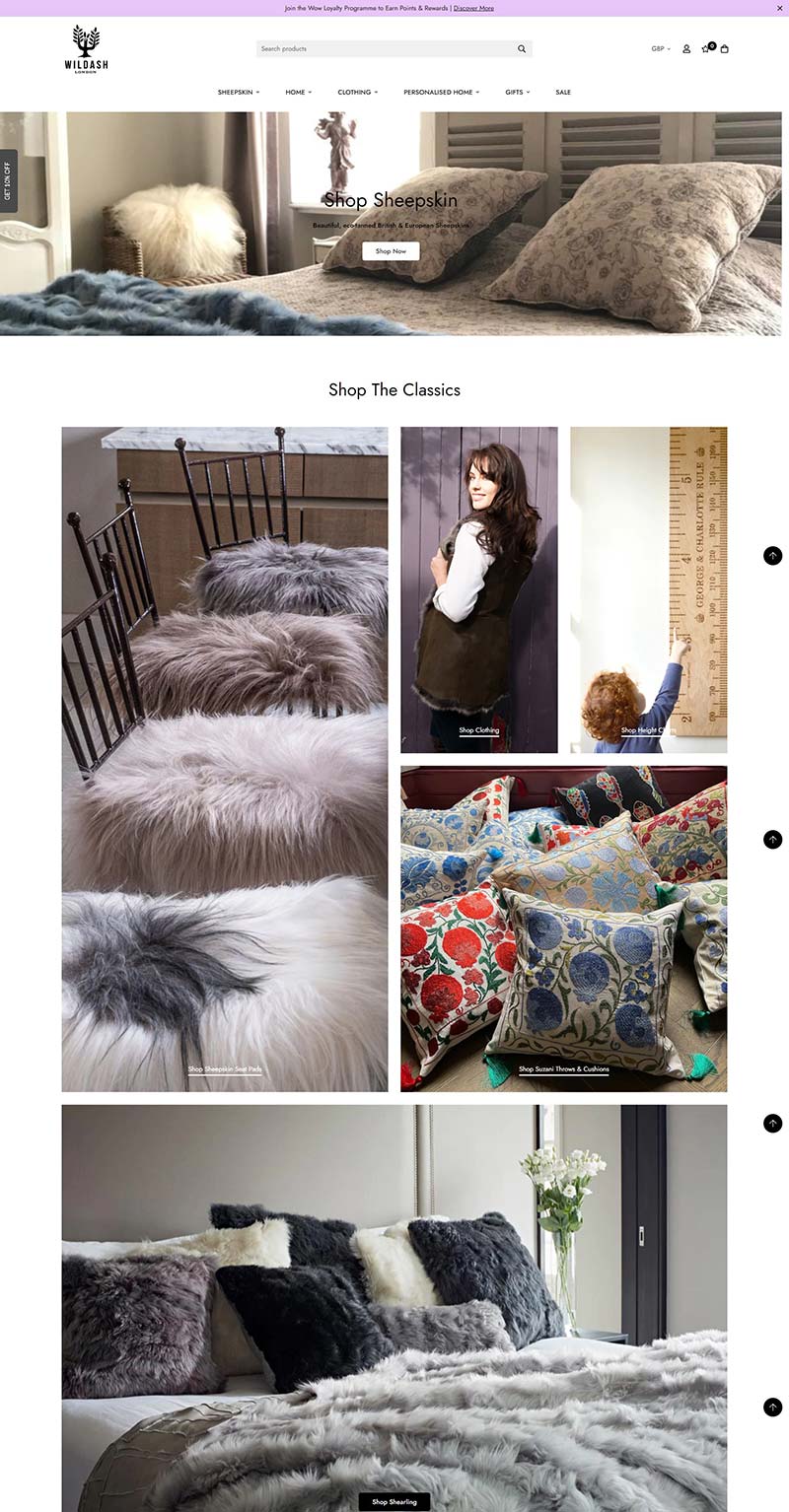 Wildash London 英国奢华软装家居品牌购物网站