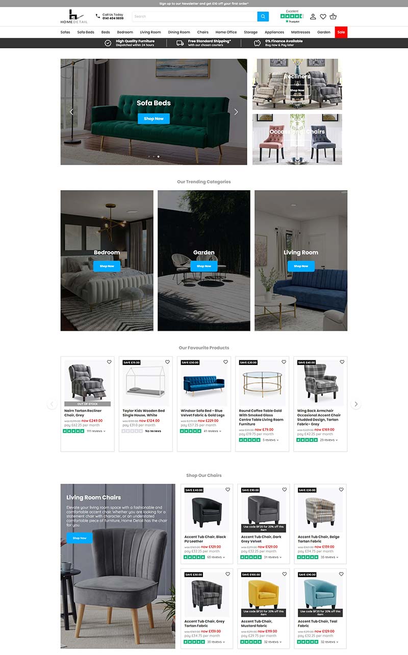 Home Detail 英国时尚家具品牌购物网站